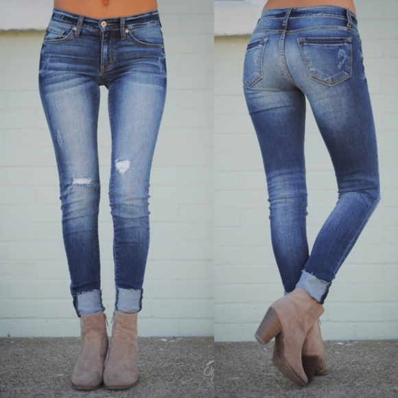 Denim - - ALUNA Cuff Skinny Jeans